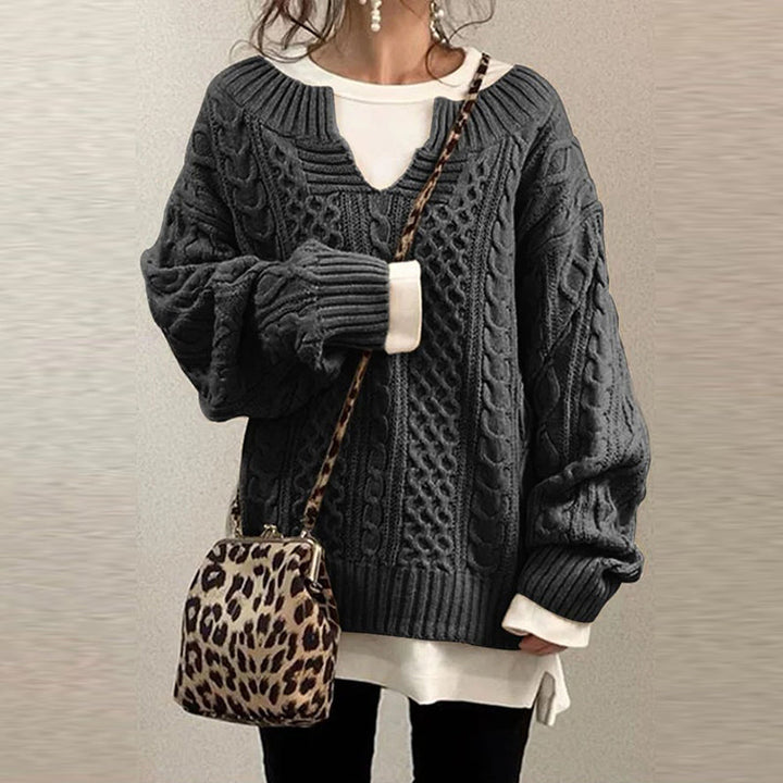 Retro Knitted Women's Sweater for Winter