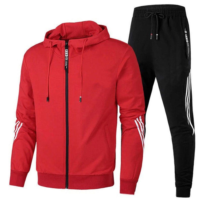 Men's Winter Jackets and Jogging Pants Set for Comfort and Style