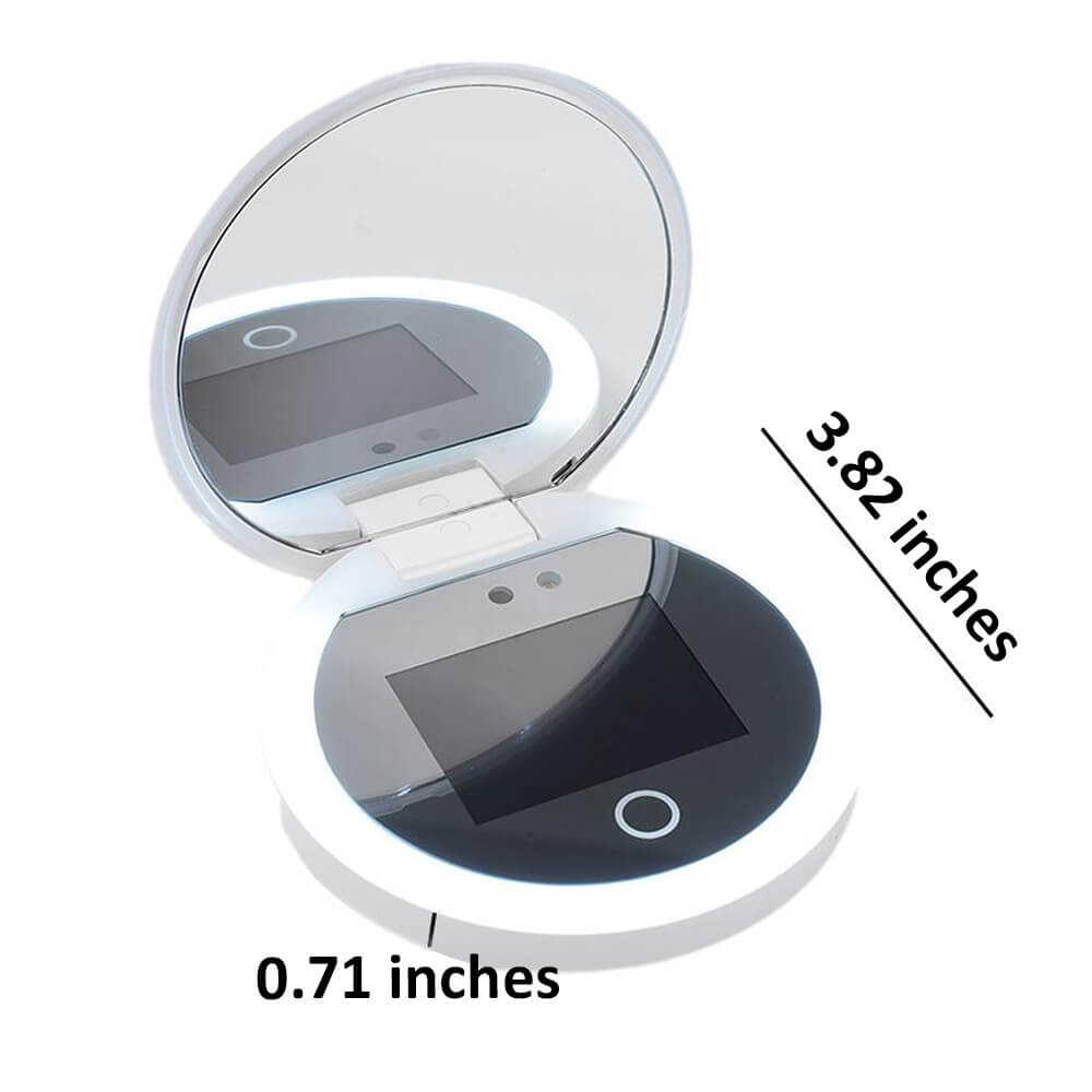 ClearView Compact Mirror - Portable Mirror with UV Camera