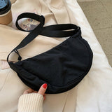 LunaCross - Organize and Transport with Style with this Half-Moon Shoulder Bag