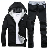 Men's Tracksuit with Hoodie Jacket and Pants for Comfort and Style