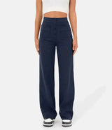 High-Waisted Elastic Leisure Pants for Women - 50% Off