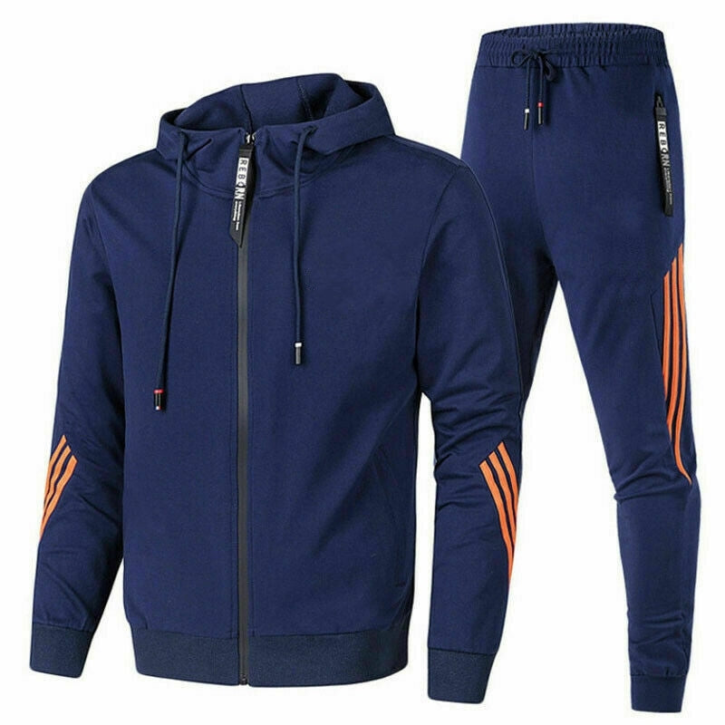 Men's Winter Jackets and Jogging Pants Set for Comfort and Style