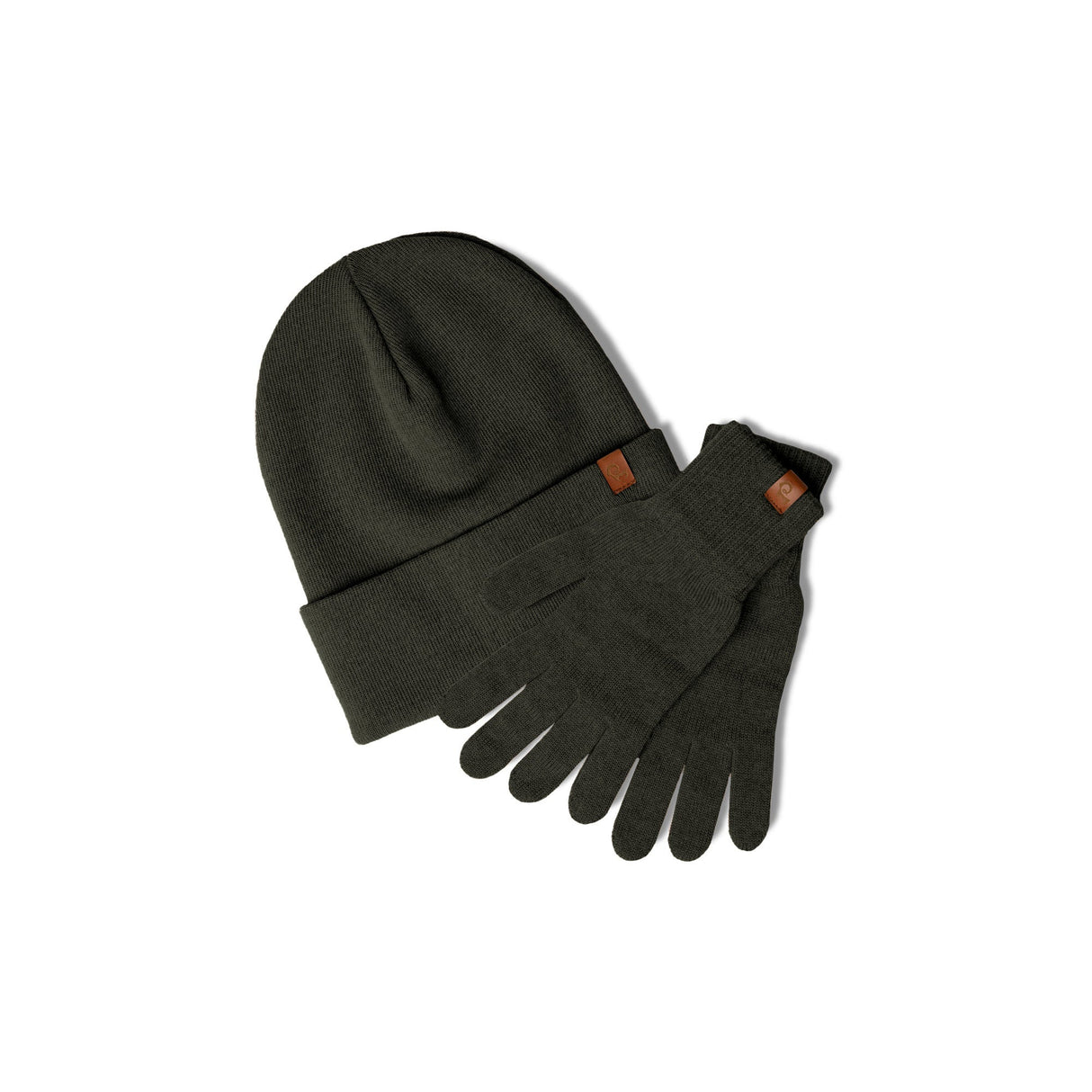 Warm Merino Wool Hat and Gloves Set for Women