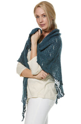 Lightweight Soft Knit Ajour Scarf