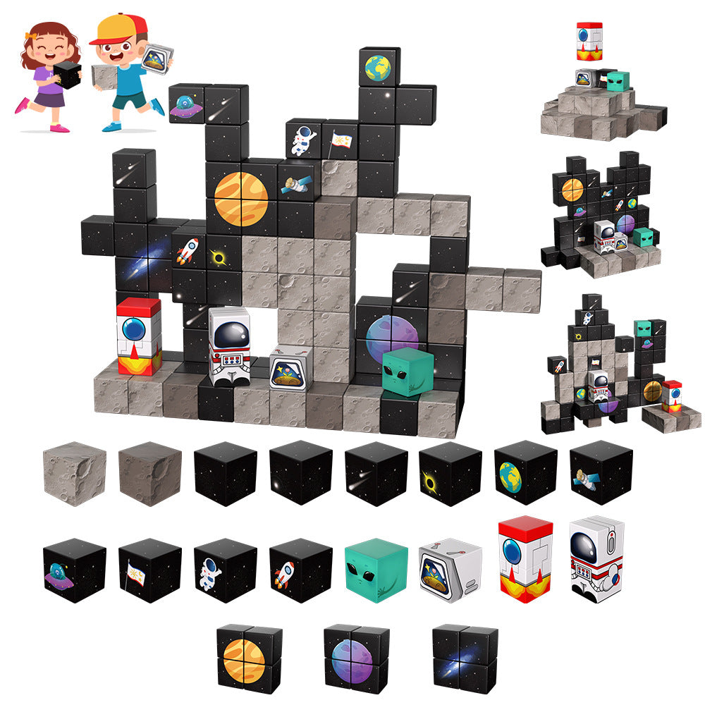 Magnetic Building Blocks – Space Adventure for Kids