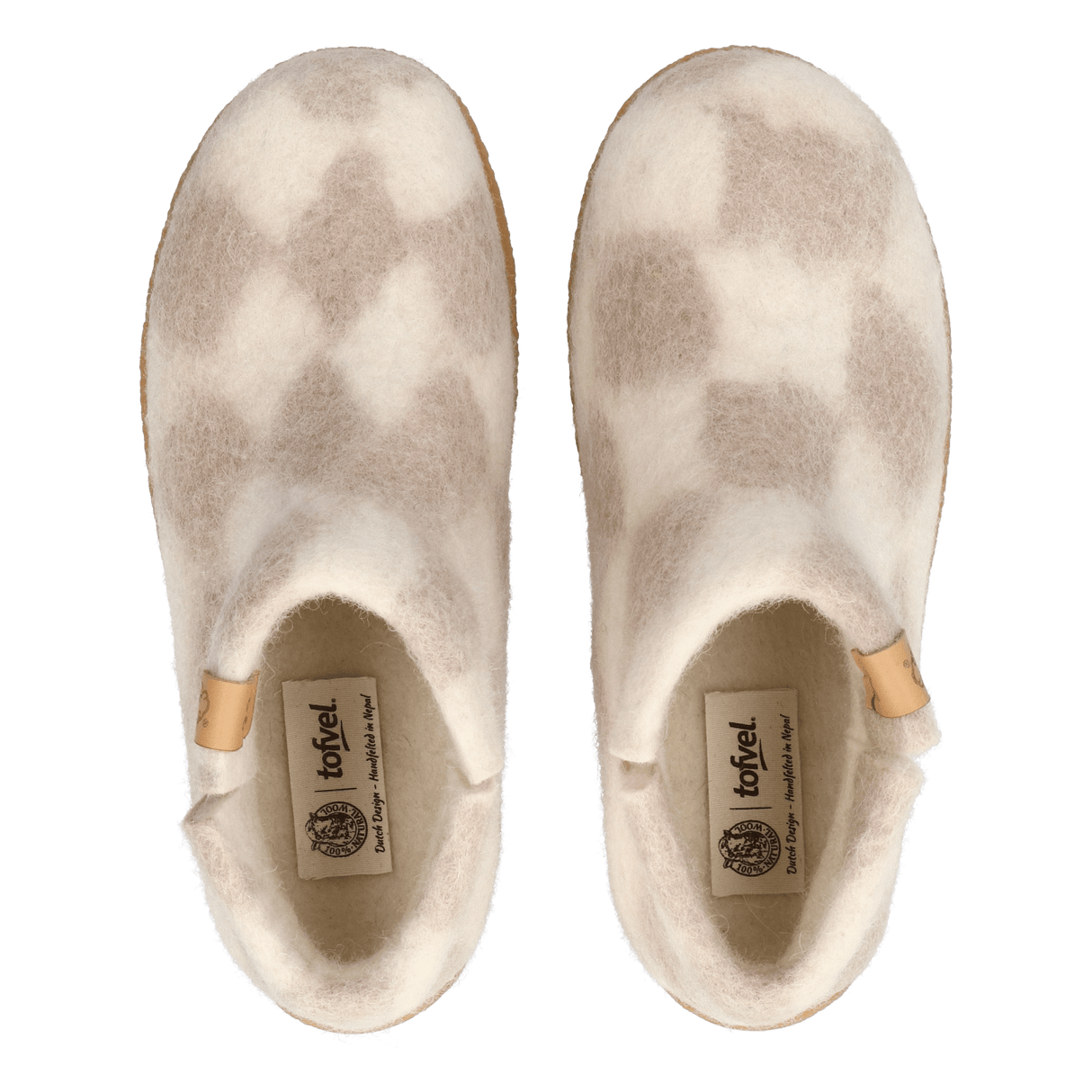 Nepalese Handmade Wool Felt Slippers for Women