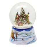 Nostalgic Snow Globe with Christmas Tree and Music Box 14 cm High