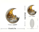 Magical Half Moon Decoration | High-Quality Acrylic | Stylish Table Decor