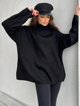 Stylish Women's Turtleneck Sweater for Cold Days