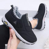 Warm Waterproof Non-Slip Ankle Boots with Fleece Lining