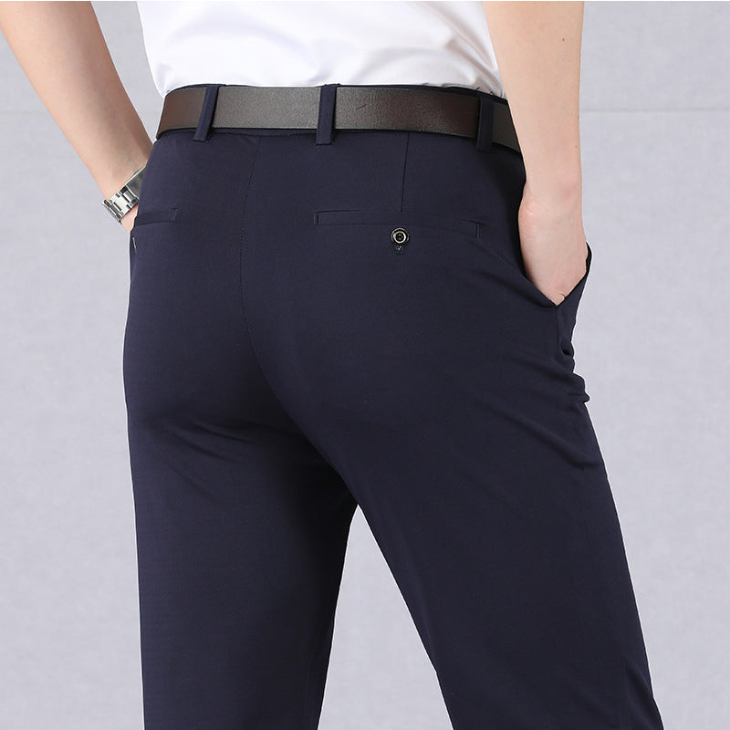 Men's Stretch Water-Resistant No-Iron Trousers