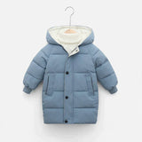 Children's Winter Jacket with Hood and Practical Pockets