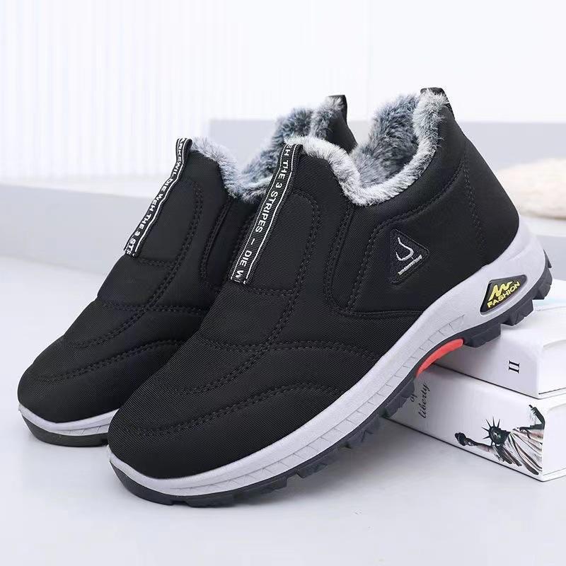 Warm Waterproof Non-Slip Ankle Boots with Fleece Lining