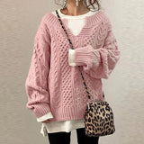 Retro Knitted Women's Sweater for Winter