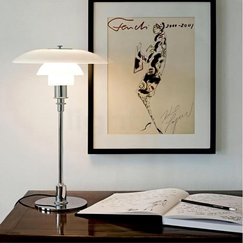 Table Lamp Made of High-Quality Steel and Glass | Modern Design for Any Space