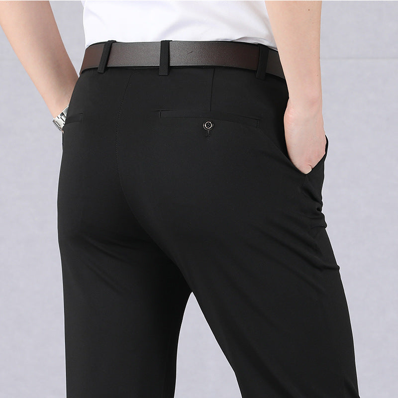 Men's Stretch Water-Resistant No-Iron Trousers