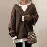 Retro Knitted Women's Sweater for Winter