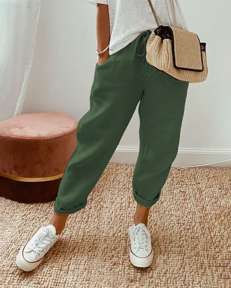 PureBreeze - Cotton and Linen Pants - Everyday Comfort and Style