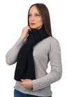 Ribbed Structure Scarf 100% Cashmere for Winter Style