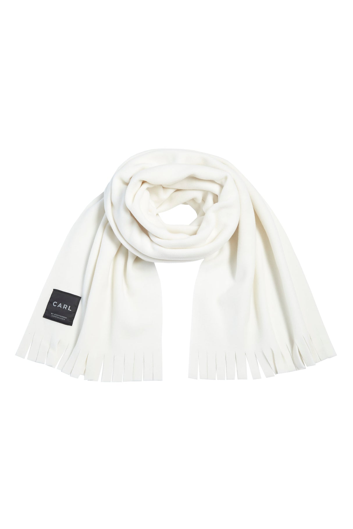 Long Fleece Scarf with Fringes - Timeless and Comfortable