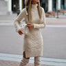 Elegant Knitted Dress for Autumn and Winter