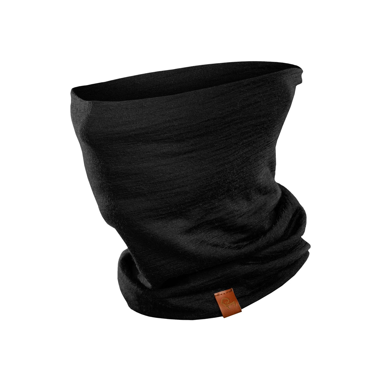 Merino Beanie and Gaiter Set for Men and Women, Black