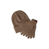 Warm Merino Wool Hat and Gloves Set for Women