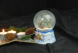 Nostalgic Snow Globe with Christmas Tree and Music Box 14 cm High