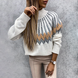 Elegant Women's Sweater with Stand-Up Collar for Every Occasion