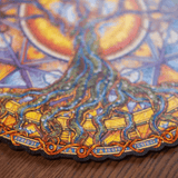 Wooden Puzzle with Tree of Life Design