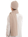 Cashmere Scarf Set with Hat - Made in Italy