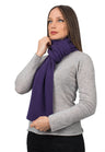 Ribbed Structure Scarf 100% Cashmere for Winter Style