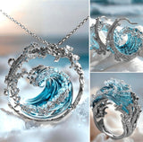 OceanSpirit Necklace - Maritime Jewelry with Ocean Symbol in Gold or Silver