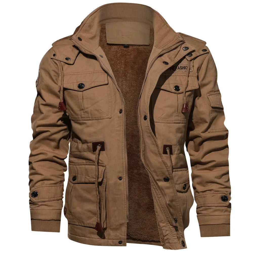 Men's Pilot Style Winter Jacket with Warmth