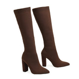 Women's Winter Boots with High Comfort and Elastic Bow