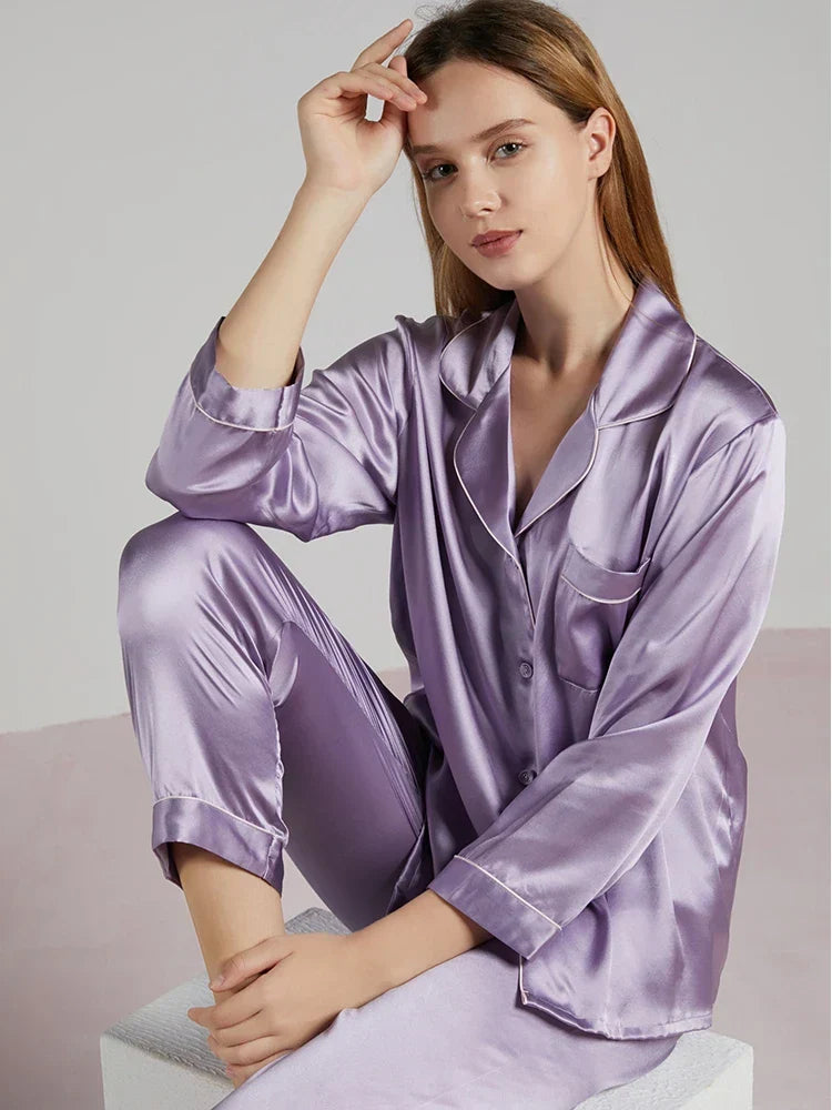 Luxury Silk Pajamas for Women - Elegant and Comfortable