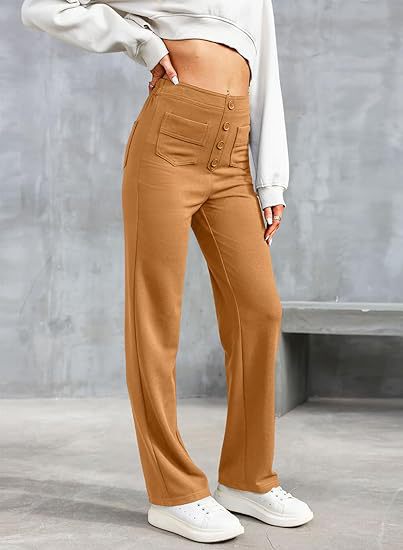 High-Waisted Elastic Leisure Pants for Women - 50% Off