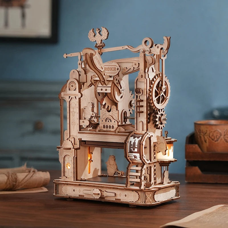 3D Puzzle Printing Press - Historical DIY Experience