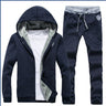 Men's Tracksuit with Hoodie Jacket and Pants for Comfort and Style