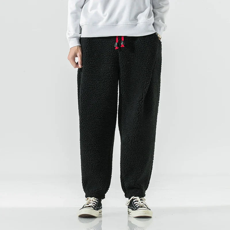 Khaki Fleece Jogging Pants for Comfortable Days