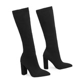 Women's Winter Boots with High Comfort and Elastic Bow