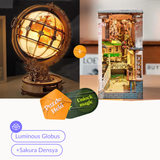 Illuminated Globe Night Light and 3D Wooden Puzzle