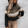 Elegant Women's Sweater with Stand-Up Collar for Every Occasion