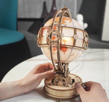 Illuminated Globe Night Light and 3D Wooden Puzzle