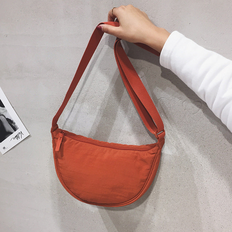 LunaCross - Organize and Transport with Style with this Half-Moon Shoulder Bag