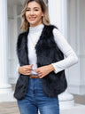 Sleeveless Faux Fur Vest for Women - Elegant Layering Option