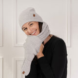 Winter Set: 2-Piece Merino Wool and Cashmere Hat and Scarf