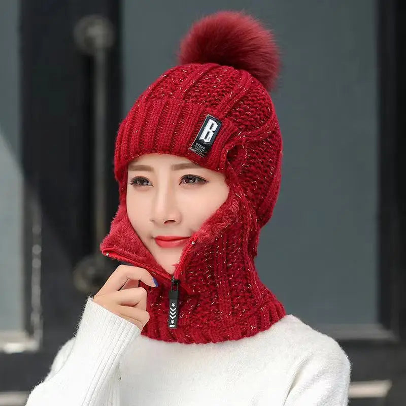 Knitted Winter Hat with Pom Pom | Warm and Trendy