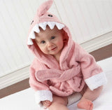 Children's Hooded Towel | Soft Cotton Bathrobe with Animal Patterns